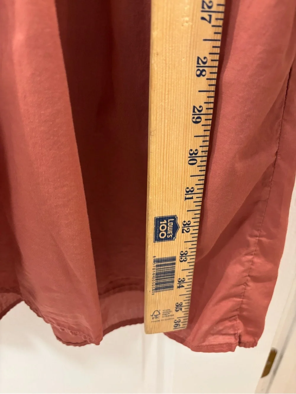 Grayson Frank and Eileen Changemaker Drop Waist Shirt Dress Rosewood Lagenlook